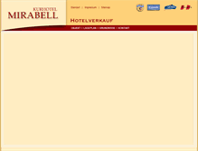 Tablet Screenshot of kurhotel-mirabell.com